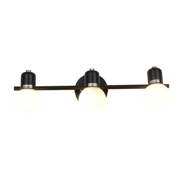 Vintage Weißes Glas Kuppel Schminklicht 2/3 Licht Wandleuchte 