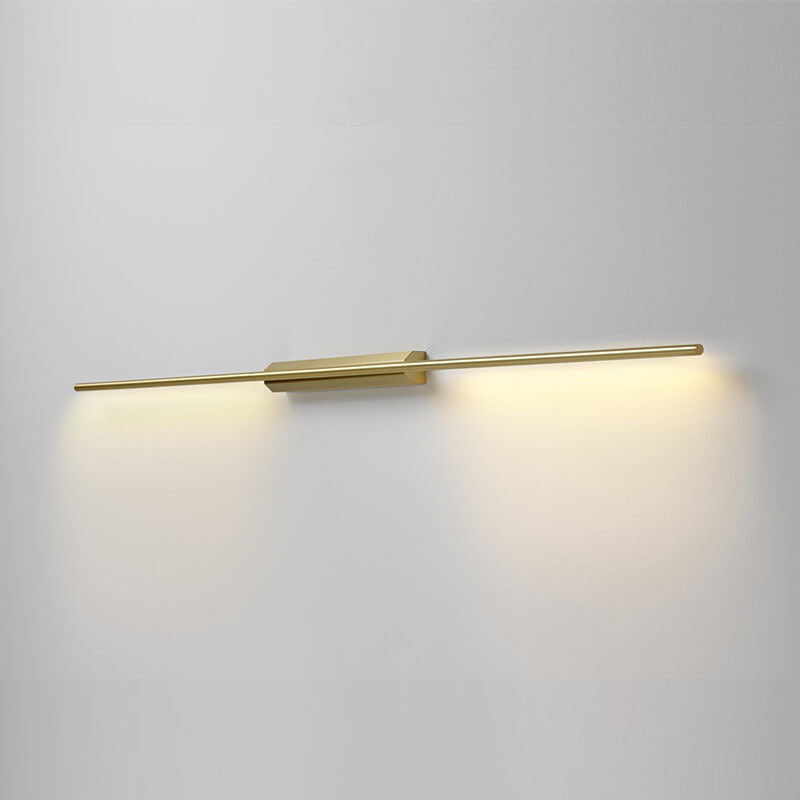 Minimalist Creative Long Strip Gold LED Wall Sconce Lamp
