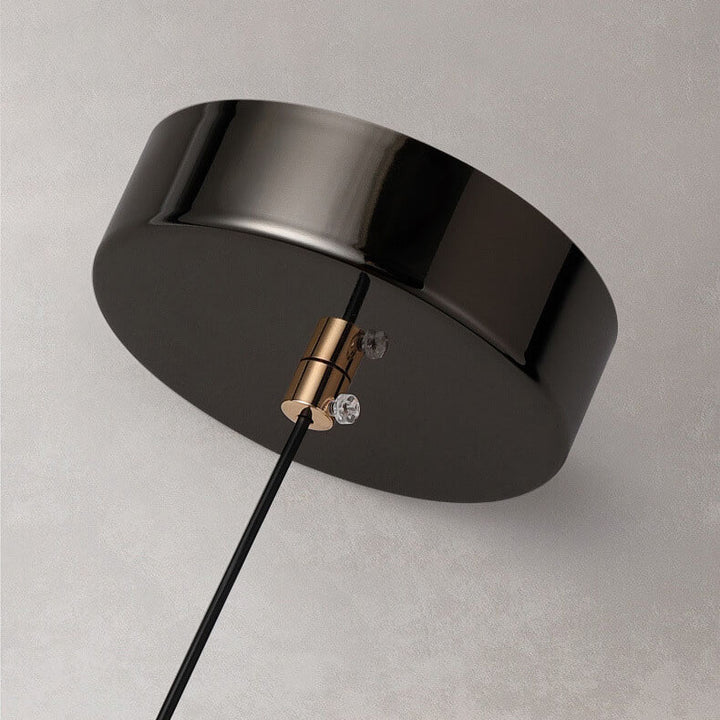 Moderne Luxus-Glasbeschläge Oval-Säulen-LED-Pendelleuchte für das Wohnzimmer 