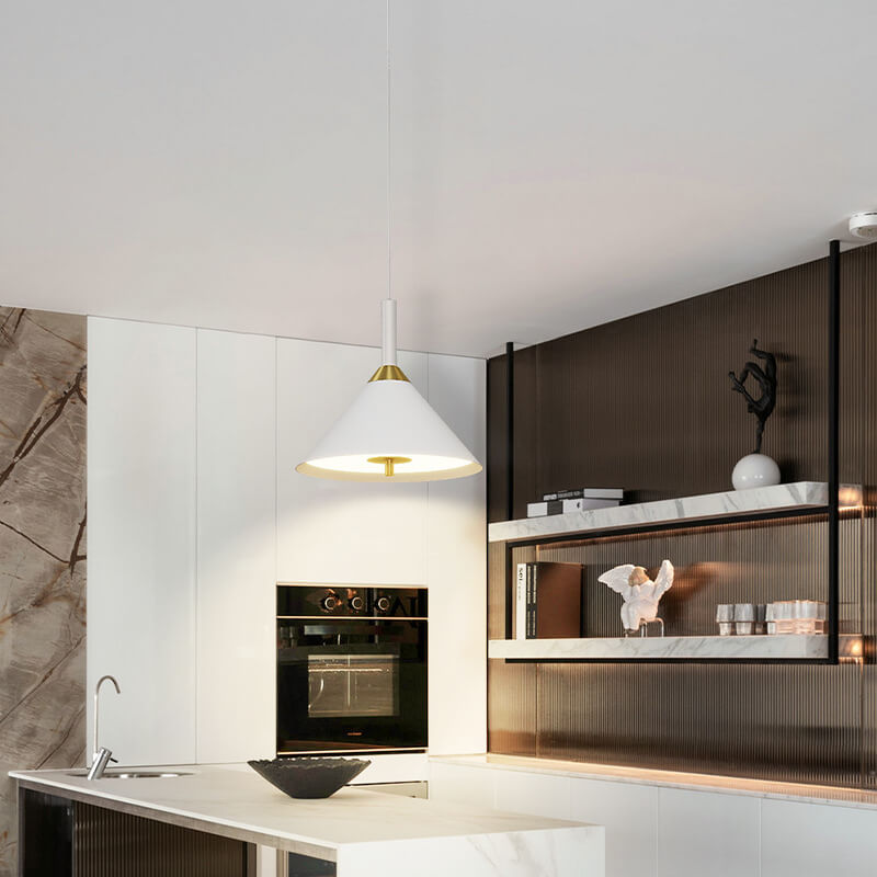Modern Minimalist Intelligent Touch Lift Iron Acrylic LED Pendant Light