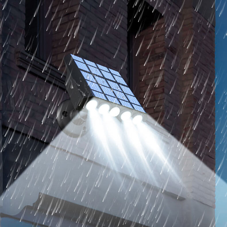 ضوء حائط LED خارجي مقاوم للماء بمستشعر حركة شمسي حديث 