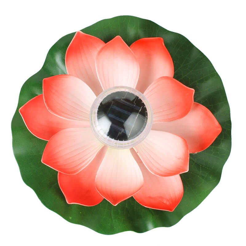 Creative Lotus Flower Waterproof Solar LED Outdoor Patio Pond Water Floating Light