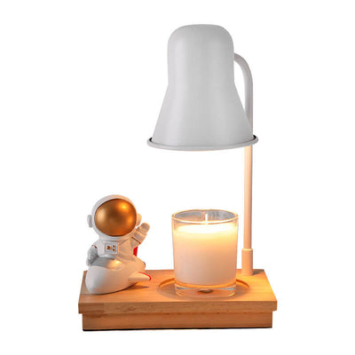 Lampe de table à 2 lumières en cire fondante aromathérapie moderne astronaute 