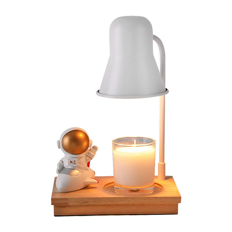 Lampe de table à 2 lumières en cire fondante aromathérapie moderne astronaute 