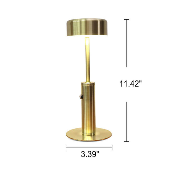 Modern Minimalist Metal Acrylic Cylindrical LED Charging Night Light Table Lamp For Living Room &amp; Bedroom