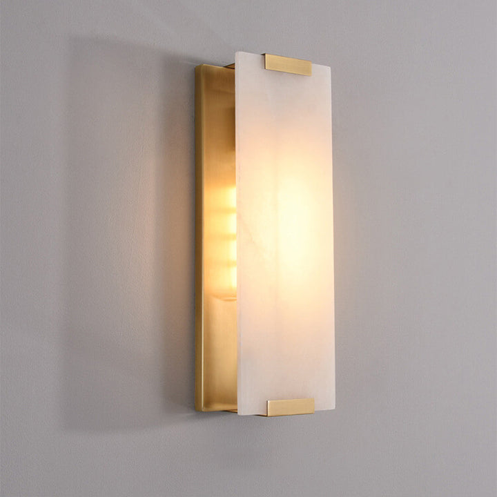 Diseño de Tira de Mármol de Cobre de Lujo Luz Nórdica Aplique de Pared de 3 Luces 