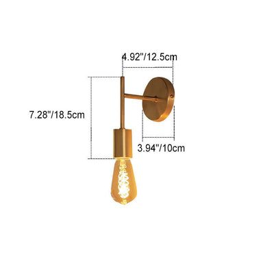 Industrielle Vintage-Eisen-Sanitär-Modellierung, 3-Licht-Wandleuchte