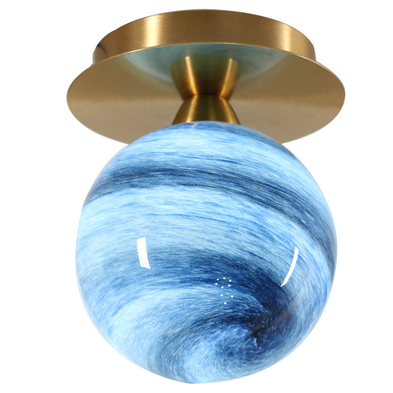 Plafonnier moderne créatif en verre avec 1 lumière 