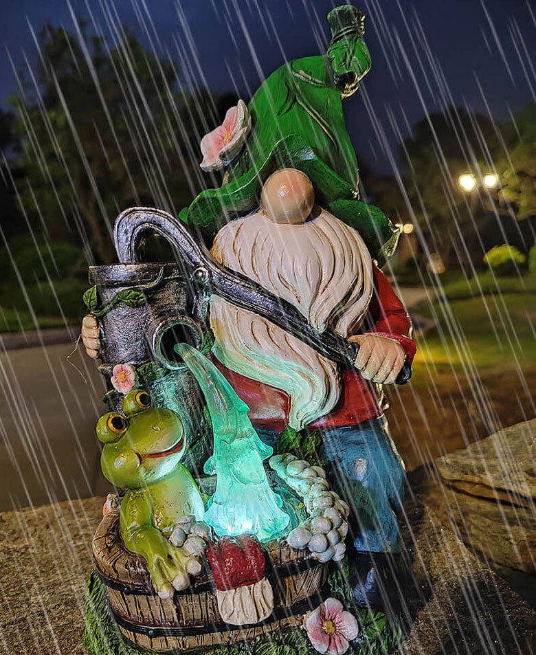 Solar Resin Dwarf Garden Ornament Waterproof Decorative Light