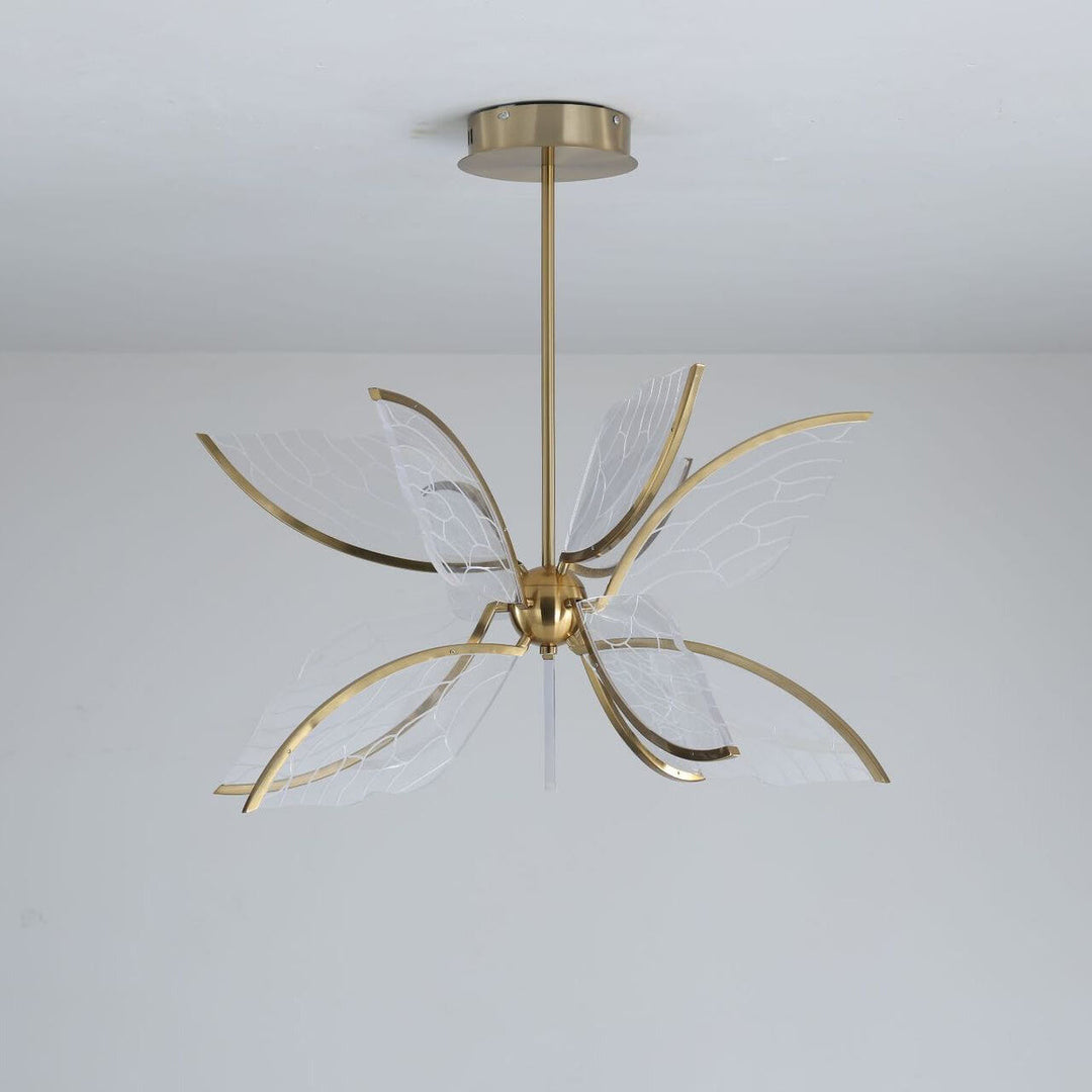 Diseño Moderno de Alas de Mariposa Creativas de Acrílico 12/16-Luces LED Candelabro 