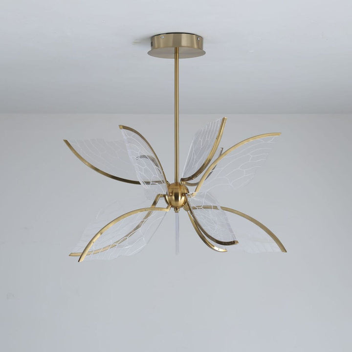 Diseño Moderno de Alas de Mariposa Creativas de Acrílico 12/16-Luces LED Candelabro 