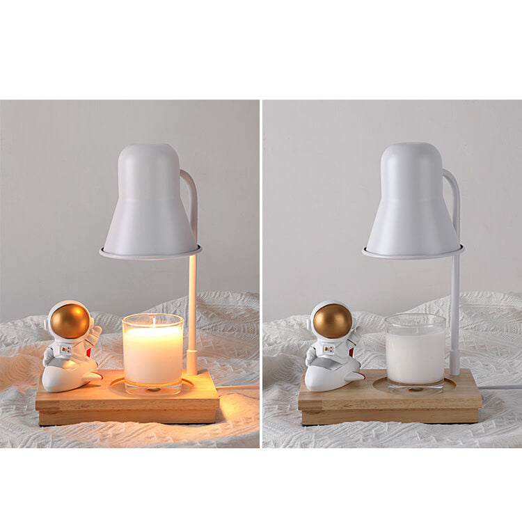Lampe de table à 2 lumières en cire fondante aromathérapie moderne astronaute 