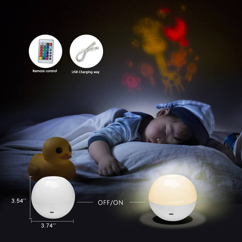 LED Rundkugel-Nachtlicht 16 Farben Fernbedienung Touch Tischlampe 