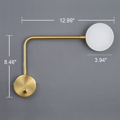 Modern Minimalist Solid Color with Switch Rotatable LED Wall Sconce Lamp