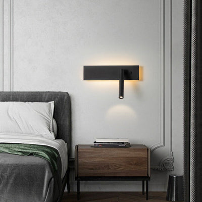 Minimalist Creative Rectangular Rotating Spotlight LED Wall Sconce Lamp