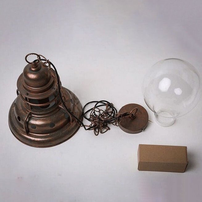 Retro Industrial Solid Color Iron 1-Light Pendant Light