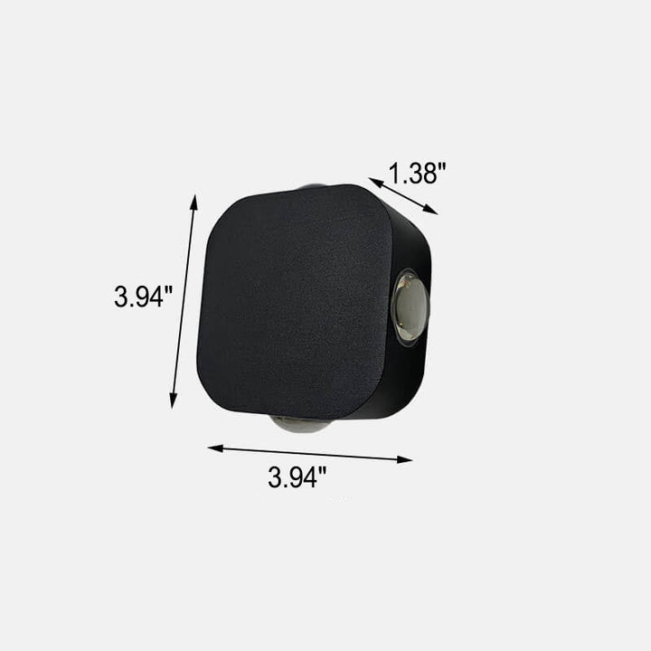Simple Waterproof Square Lighting LED Outdoor Wall Sconce Lamp