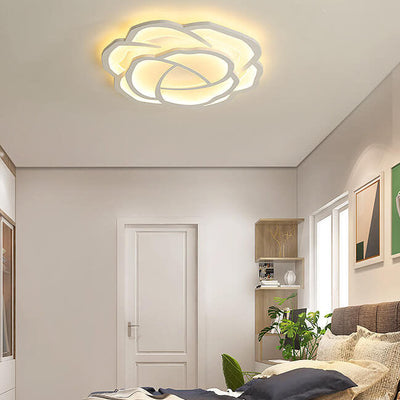 Modern Simple Roses LED Flush Mount Ceiling Light