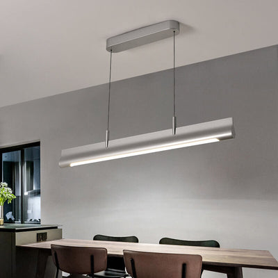 Nordic Minimalist Long Strip Island Light LED anhebbarer Kronleuchter