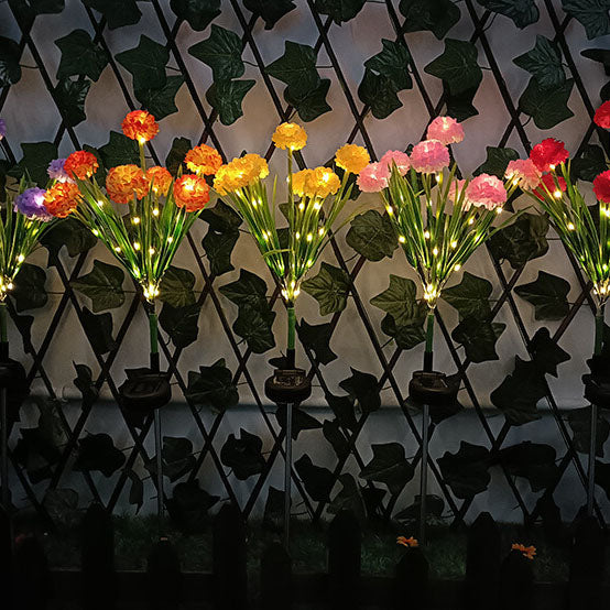 Solar wasserdichte sieben künstliche Blumen LED Außen Einsteck-Rasen-Landschaftsleuchte 