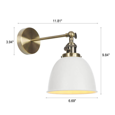 Minimalist Retro Simple Wrought Iron 1-Light Wall Sconce Lamp