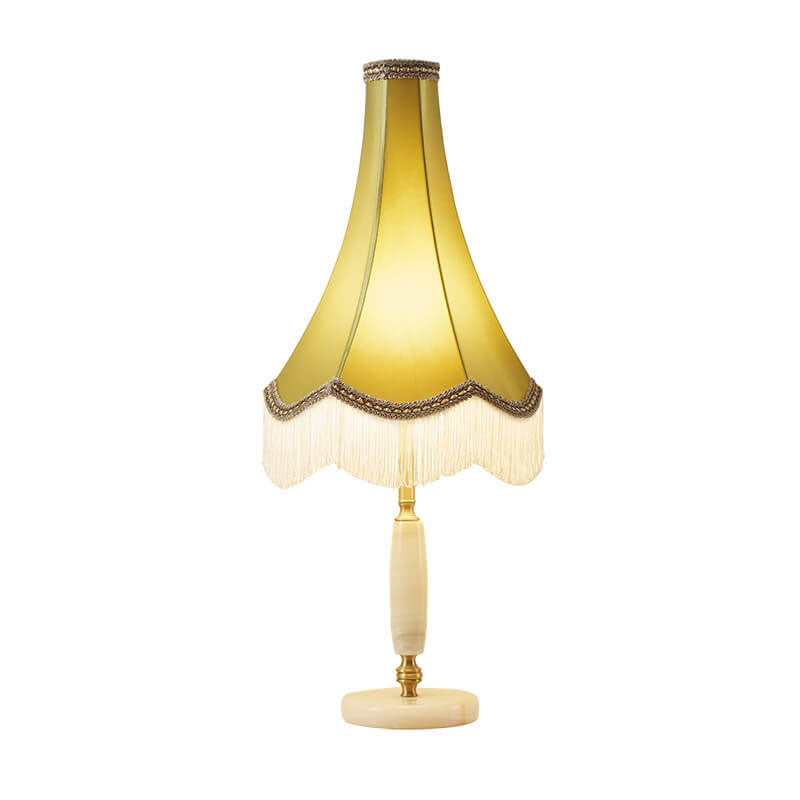 Lampe de Table à Franges Rétro Française en Cuivre à 1 Lumière 