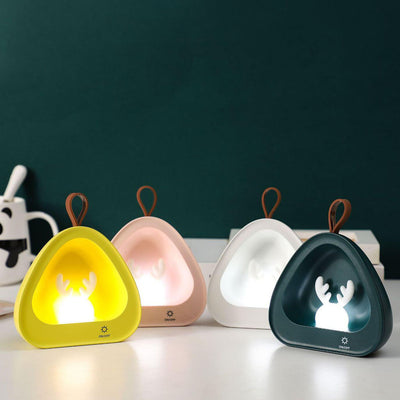 Creative Cute Deer Silicone USB Charging Portable LED Night Light Table Lamp