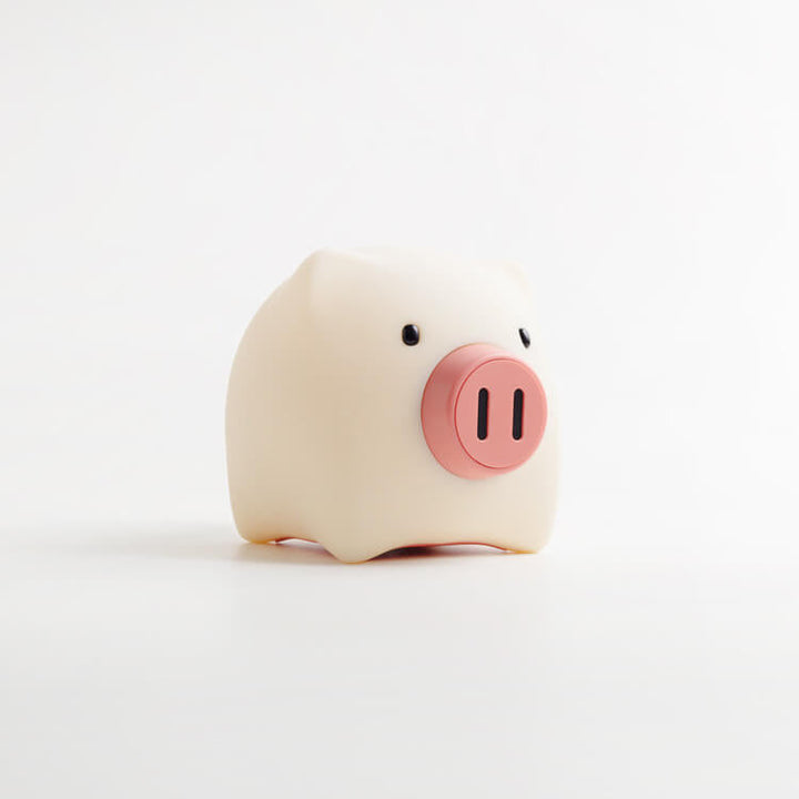 Creative Cute Pig Touch Timer LED Night Light Decorative Table Lamp