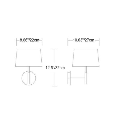 Moderne minimalistische drehbare LED-Wandleuchte