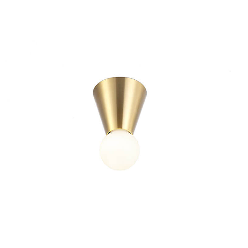 Nordic Minimalist Conical Design 1-Light Flush Mount Light