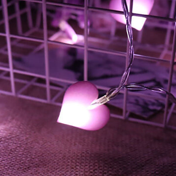 Amour Décoration Festive Tissu LED Guirlande Lumineuse 10/20 Lumières 