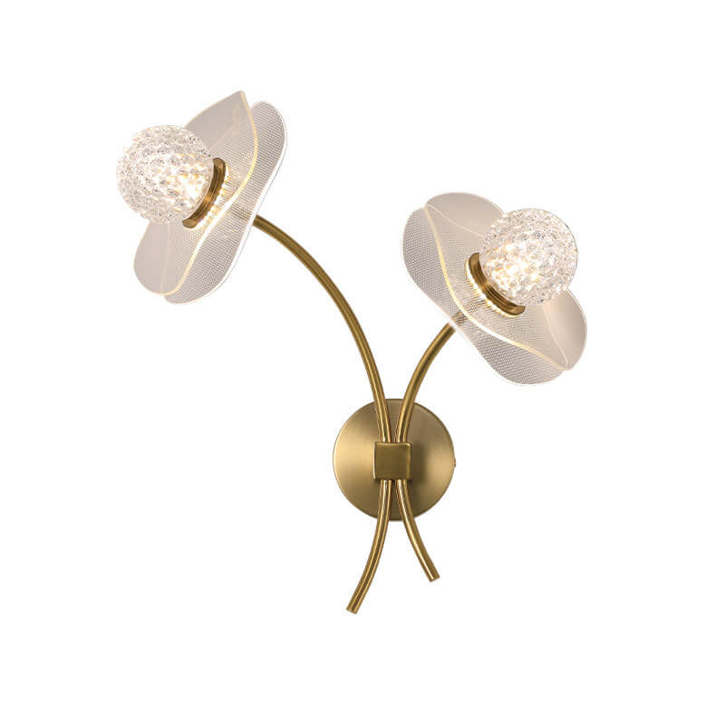 European Creative Lotus Flowers  Acrylic LED Wall Sconce Lamp