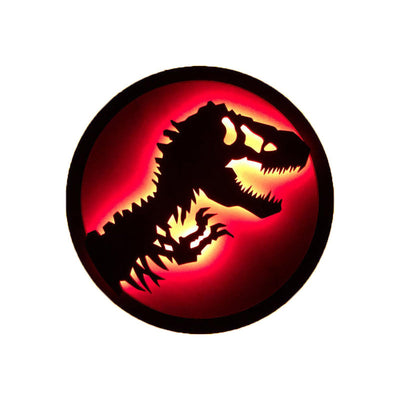 Jurassic Park Dinosaur LED Luminous Decorative Neon Wall Sconce Lamp