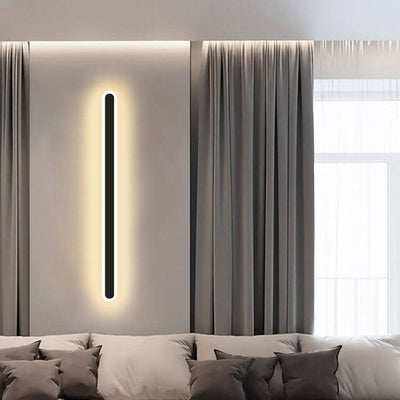 Modern Minimalist Long Bar Iron Acrylic LED Wall Sconce Lamp