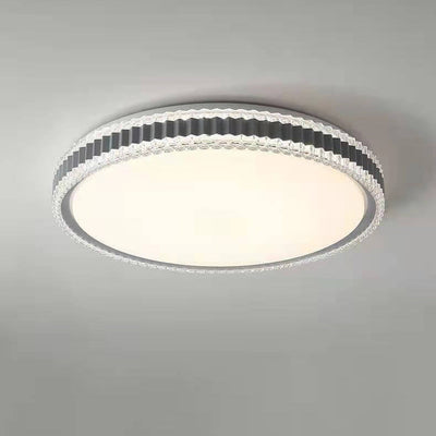 Nordic Light Luxury Crystal Round LED Flush Mount Light