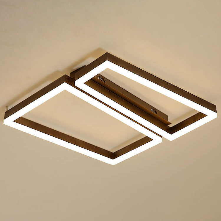 Plafonnier LED de forme géométrique créative et simple 