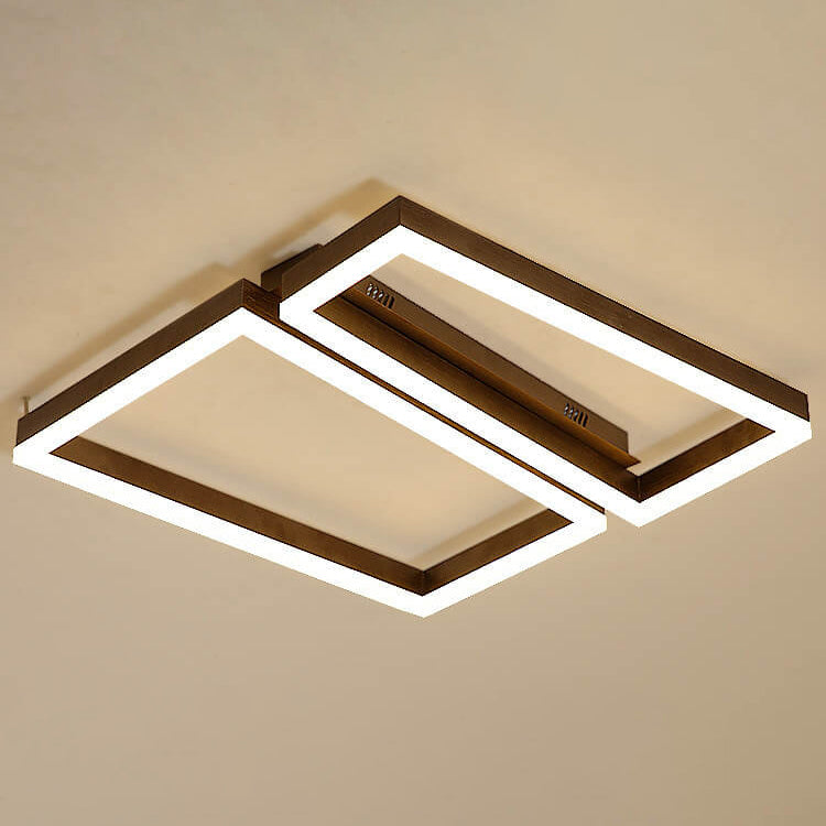Simple Creative Geometric Shaped LED Flush Mount Light