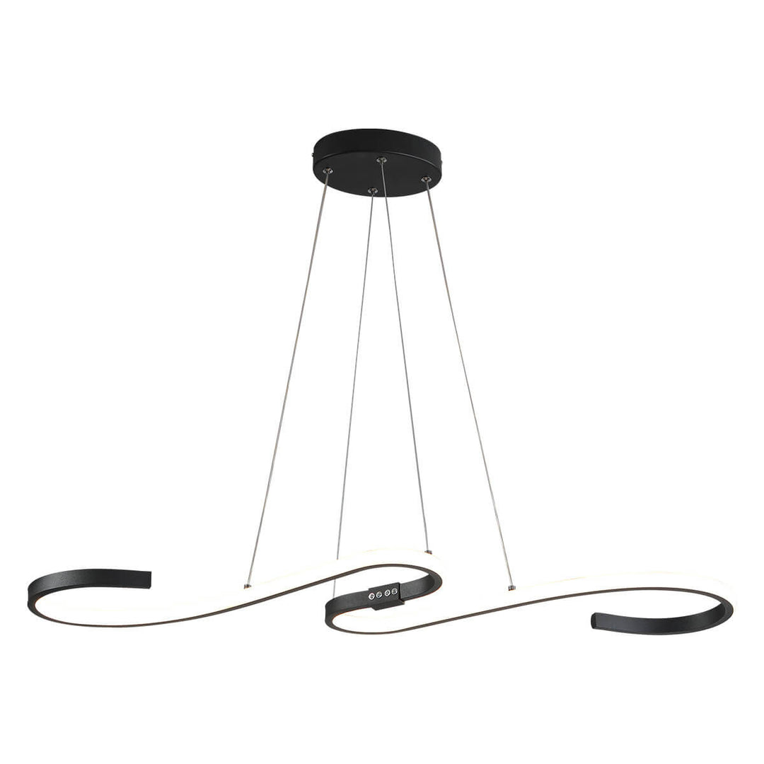 Nordic Minimalist Lines Aluminium-Silikon-LED-Insel-Licht-Kronleuchter 