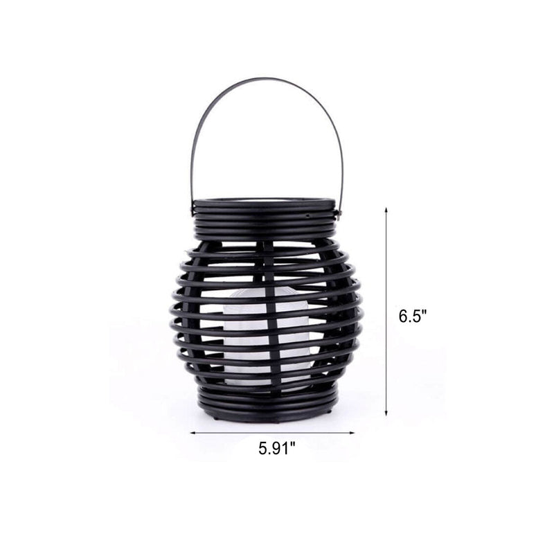 Solar Outdoor Flame Cage LED Waterproof Garden Decorative Light