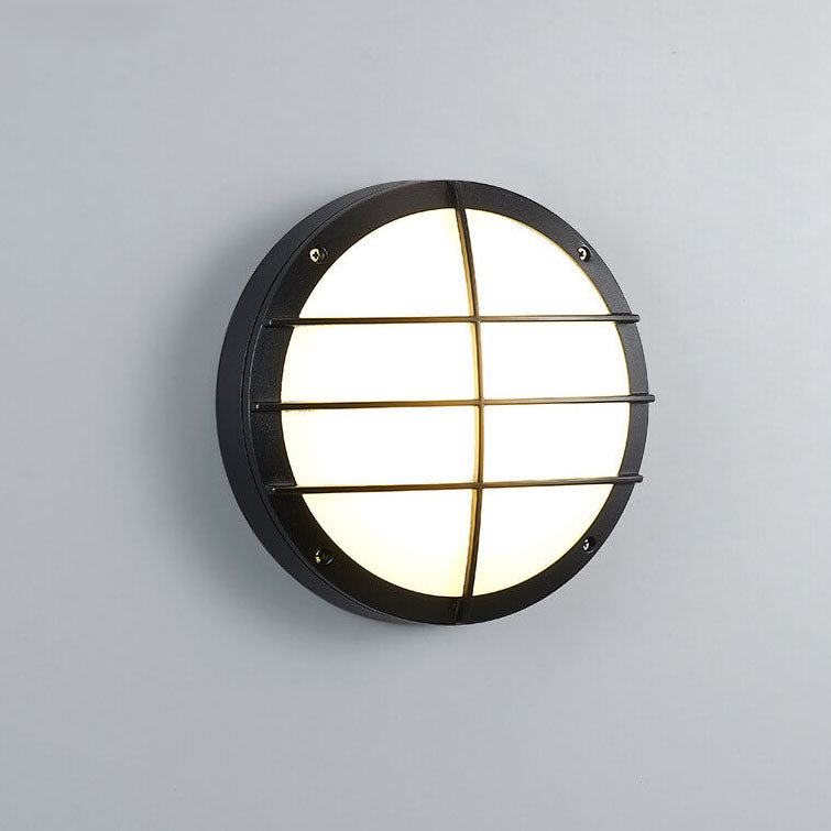 Lumière de plafond LED ronde créative extérieure étanche en aluminium acrylique 