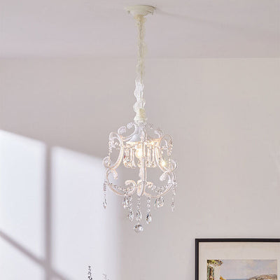 Nordic Light Luxury Arc Crystal Glass 1-Light Pendant Light