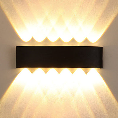 Modern Outdoor Arc Up and Down Spotlight LED Outdoor Waterproof Wall Sconce Lamp