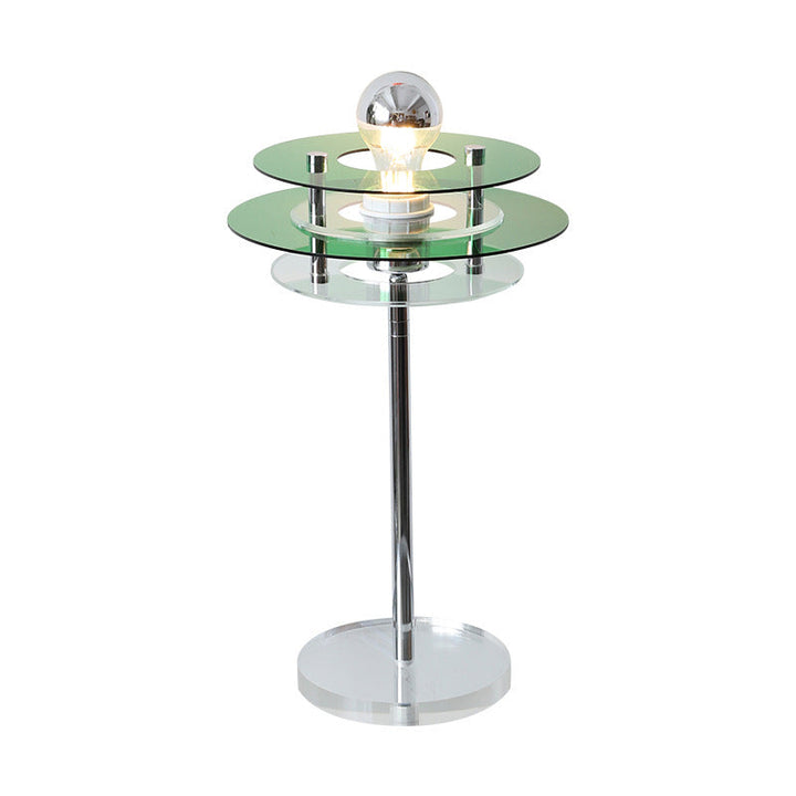 Diseño de platillo espacial moderno de acrílico lámpara de mesa de 1 luz 