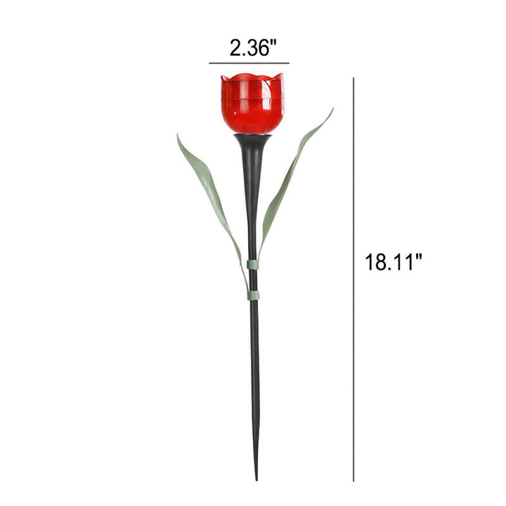 Lumière de Jardin Décorative à LED en Forme de Tulipe Solaire Moderne 