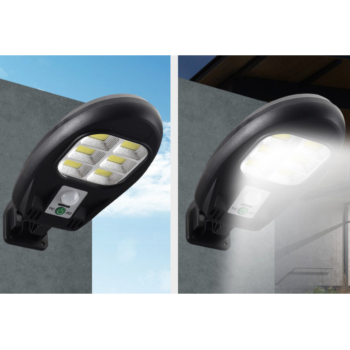 مصباح شمسي خارجي بجسم حساس مقاوم للماء LED COB لإضاءة المنطقة والجدار 