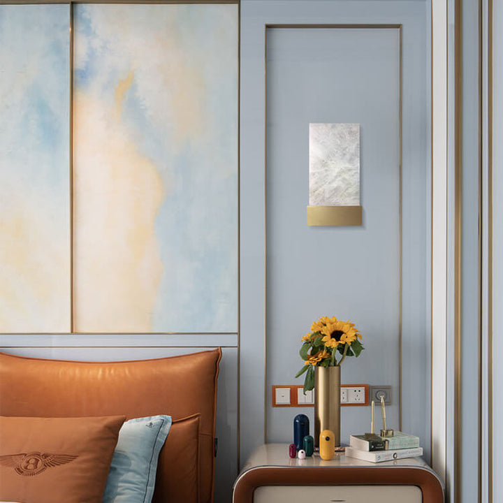 Lampe Applique Murale 1 Lumière en Lucite et Fer de Luxe Nordique 