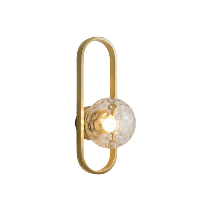 Lámpara de Aplique de Pared de 1 Luz con Diseño Nórdico Simple de Anillo Ovalado 
