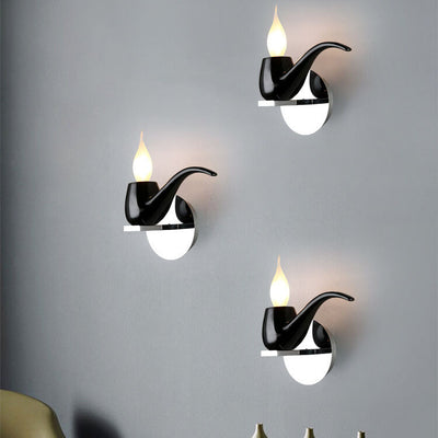 Modern Creative Pipe Resin Hardware 1-Light Wall Sconce Lamp