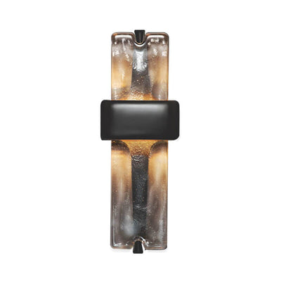 Modern Luxury Rectangular Glass Resin LED Wall Sconce Lamp