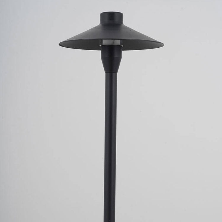 Copper Aluminum Umbrella Design LED Outdoor Lawn Floor Lamp